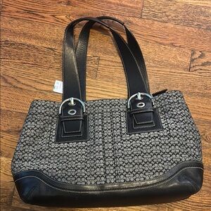 Coach Black and Gray Women's Bag